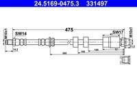 ATE 24516904753 Bremsschlauch