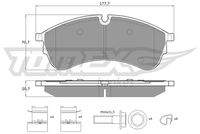 TOMEX Brakes TX1859 Bremsbelagsatz, Scheibenbremse