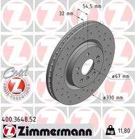 ZIMMERMANN 400364852 Bremsscheibe