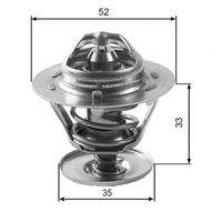 GATES TH12588G1 Thermostat, Kühlmittel