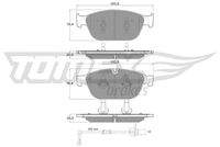 TOMEX Brakes TX1940 Bremsbelagsatz, Scheibenbremse
