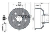 TEXTAR 94037200 Bremstrommel