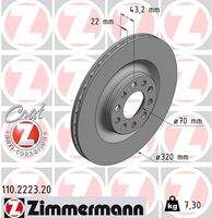 ZIMMERMANN 110222320 Bremsscheibe