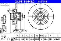 ATE 24011101482 Bremsscheibe