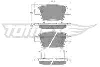 TOMEX Brakes TX1362 Bremsbelagsatz, Scheibenbremse