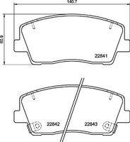 BREMBO P30108 Bremsbelagsatz, Scheibenbremse