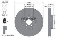 TEXTAR 92266325 Bremsscheibe