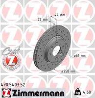 ZIMMERMANN 470540352 Bremsscheibe