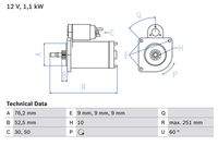 BOSCH 0986016750 Starter