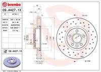 BREMBO 09A4271X Bremsscheibe