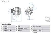 BOSCH 0986082380 Generator