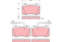 TRW GDB1519 Bremsbelagsatz, Scheibenbremse