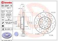 BREMBO 09C5471X Bremsscheibe