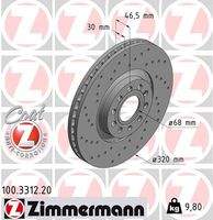 ZIMMERMANN 100331220 Bremsscheibe