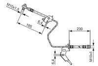 BOSCH 1987476200 Bremsschlauch