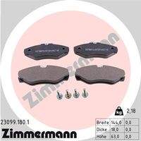 ZIMMERMANN 230991801 Bremsbelagsatz, Scheibenbremse