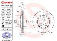 BREMBO 09C74411 Bremsscheibe
