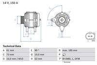 BOSCH 0986048921 Generator