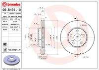 BREMBO 09B49411 Bremsscheibe