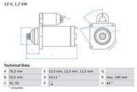 BOSCH 0986020250 Starter