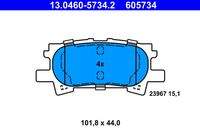 ATE 13046057342 Bremsbelagsatz, Scheibenbremse