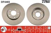 TRW DF4465 Bremsscheibe