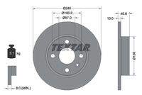 TEXTAR 92111003 Bremsscheibe