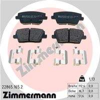 ZIMMERMANN 228651652 Bremsbelagsatz, Scheibenbremse
