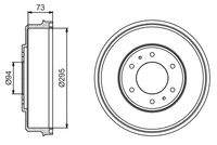 BOSCH 0986477232 Bremstrommel