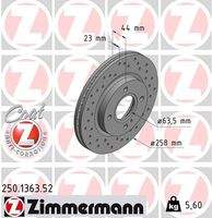 ZIMMERMANN 250136352 Bremsscheibe