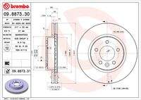 BREMBO 09887331 Bremsscheibe