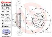 BREMBO 09D42311 Bremsscheibe
