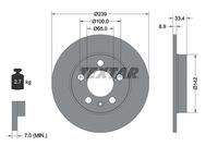 TEXTAR 92105803 Bremsscheibe