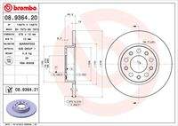 BREMBO 08936421 Bremsscheibe