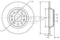 TOMEX Brakes TX7245 Bremsscheibe