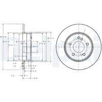 DELPHI BG3326C Bremsscheibe