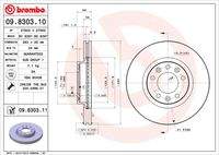 BREMBO 09830311 Bremsscheibe