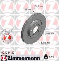 ZIMMERMANN 100123420 Bremsscheibe