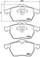 BREMBO P85036 Bremsbelagsatz, Scheibenbremse