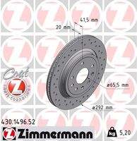 ZIMMERMANN 430149652 Bremsscheibe