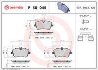 BREMBO P50045 Bremsbelagsatz, Scheibenbremse