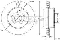 TOMEX Brakes TX7257 Bremsscheibe