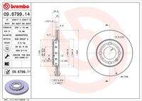 BREMBO 09679911 Bremsscheibe