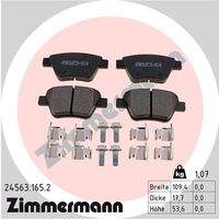 ZIMMERMANN 245631652 Bremsbelagsatz, Scheibenbremse