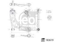 FEBI BILSTEIN 183619 Lenker, Radaufhängung