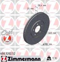 ZIMMERMANN 600320252 Bremsscheibe