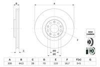 BOSCH 0986479E88 Bremsscheibe