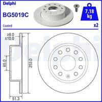 DELPHI BG5019C Bremsscheibe