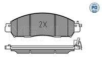 MEYLE 0252243917/PD Bremsbelagsatz, Scheibenbremse