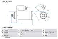 BOSCH 0986016990 Starter